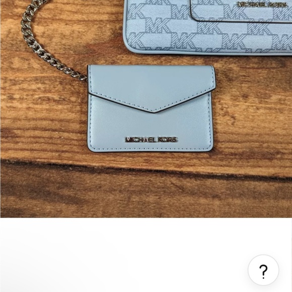 2 peace NEW MICHAEL KORS JET SET ITEM LG 2 IN 1 CARD CASE WRISTLET CLUTCH MK - Picture 9 of 10